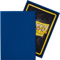 Sleeves Matte Blue x100 66x91 Dragon Shield Kortskydd m/deckbox