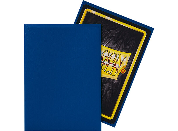 Sleeves Matte Blue x100 66x91 Dragon Shield Kortskydd m/deckbox 