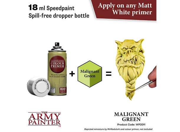 Speedpaint 2.0 Malignant Green Army Painter - 18ml 