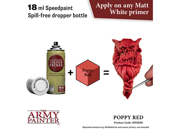 Speedpaint 2.0 Poppy Red Army Painter - 18ml 