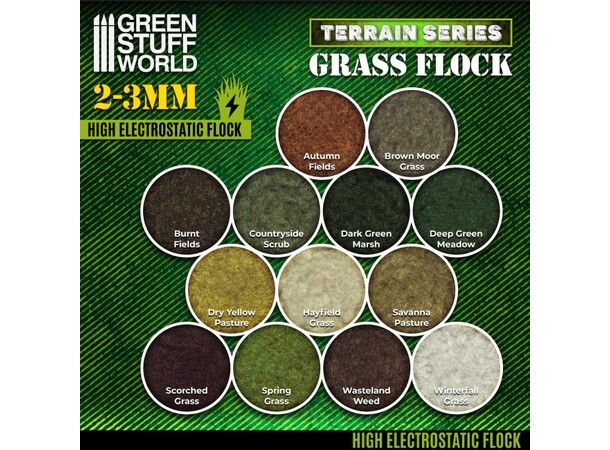 Static Grass Winterfall 2-3mm 200ml Green Stuff World 