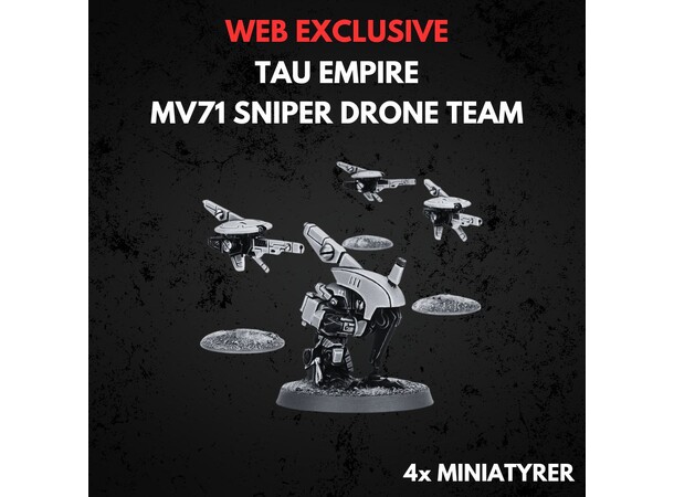 Tau Empire MV71 Sniper Drone Team Warhammer 40K 
