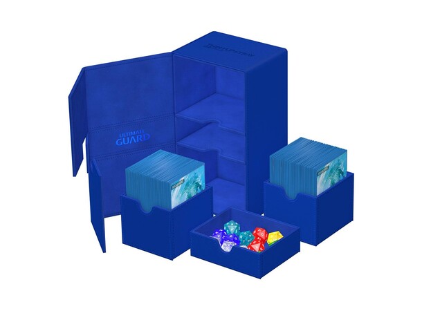 Twin Flip N Tray 200+ Blå Ultimate Guard - Monocolor 