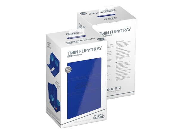 Twin Flip N Tray 200+ Blå Ultimate Guard - Monocolor 
