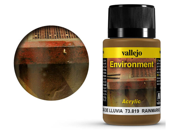 Vallejo Environment Rainmarks - 40ml Weathering Effects - Acrylic 