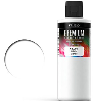 Vallejo Premium Basic White 60ml Premium Airbrush Color