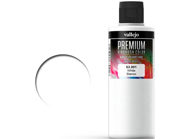 Vallejo Premium Basic White 60ml Premium Airbrush Color 