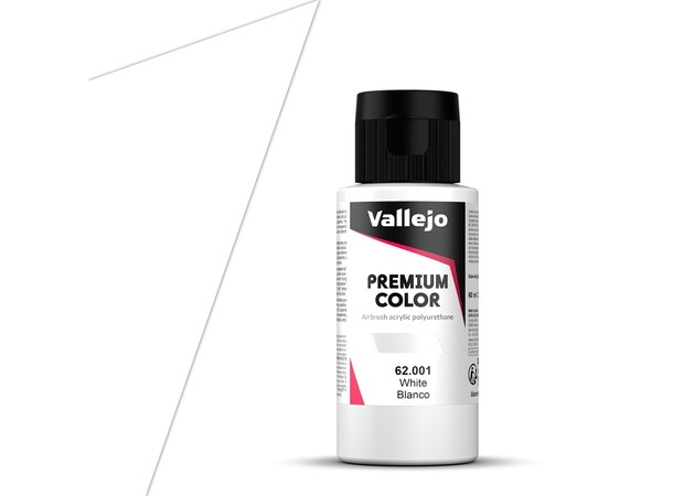 Vallejo Premium Basic White 60ml Premium Airbrush Color 