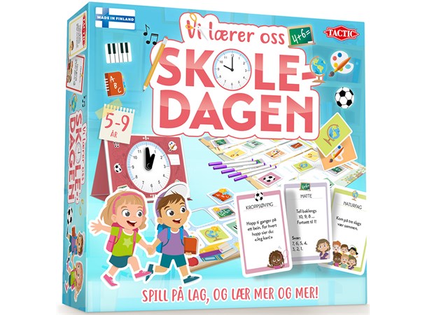 Vi lærer oss skoledagen Lærespill Norsk utgave 