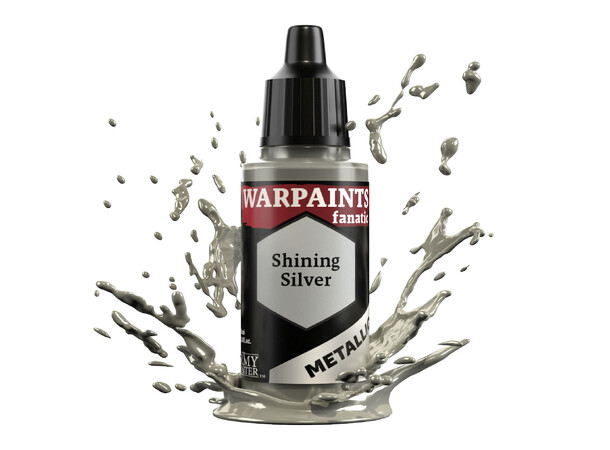 Warpaints Fanatic Shining Silver Army Painter Metallic 