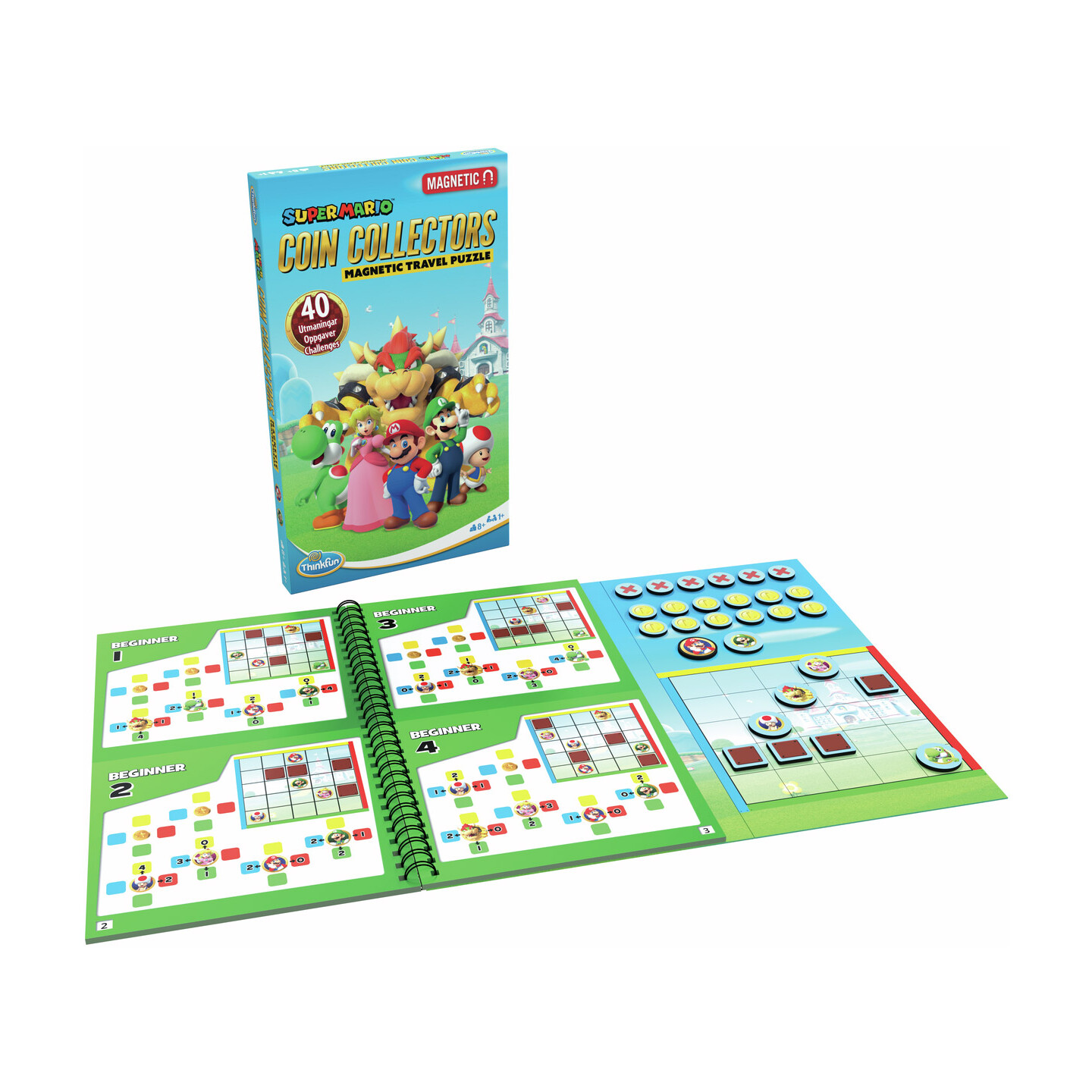 Super Mario Magnetic Travel Game Coin Collector