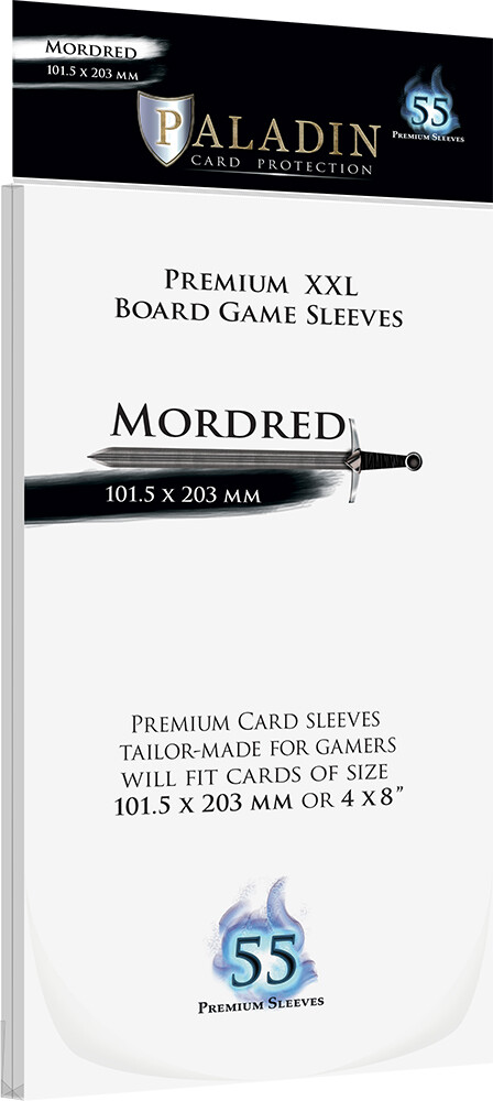 Brädspel Kortskydd 55 st 101.5x203 Paladin Mordred XXL
