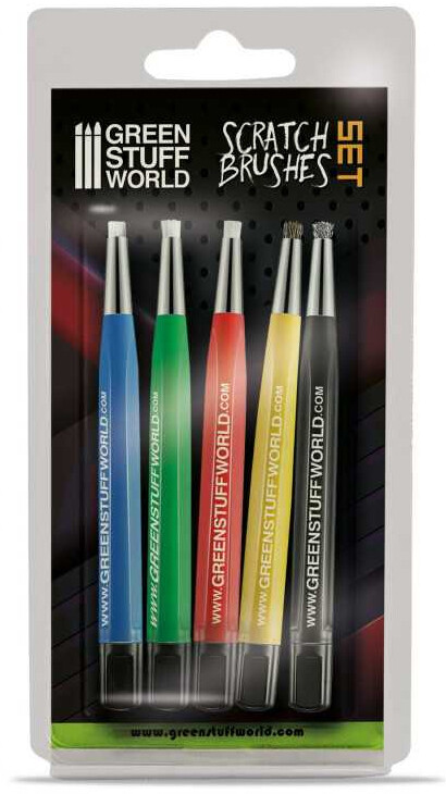 Scratch Brushes Set - 5 st Green Stuff World