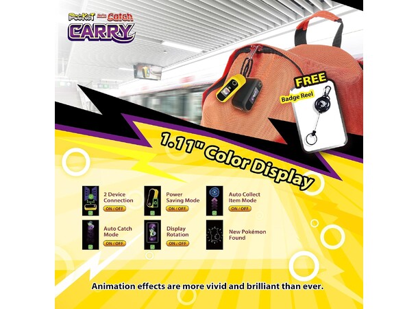 Brook Pocket Auto Catch Carry YELLOW 
