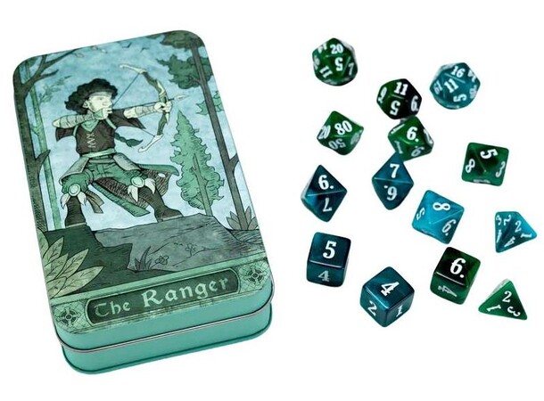 Character Class Dice Set - Ranger Beadle & Grimm - RPG Dice (14 st) 