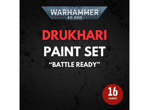 Drukhari Paint Set Warhammer 40K - Battle Ready 