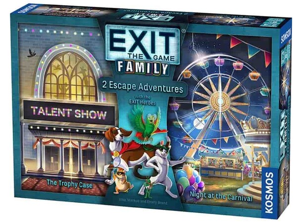 EXIT Family The Trophy Heist Brädspel Night at the Carnival 