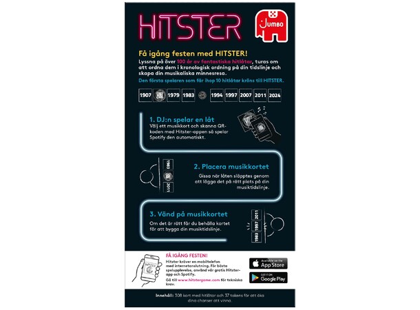Hitster Partyspel Svensk utgåva 
