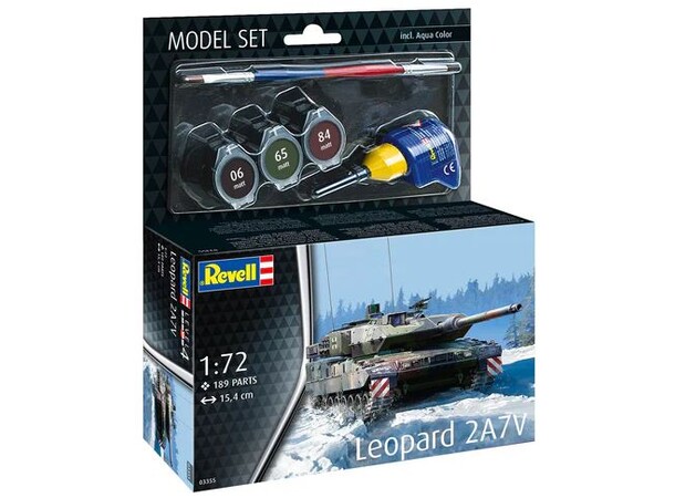 Leopard 2A7V Starter Set Revell 1:72 Byggsats 