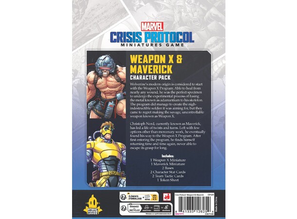 Marvel Crisis Protocol Weapon X/Maverick Expansion till Marvel Crisis Protocol 