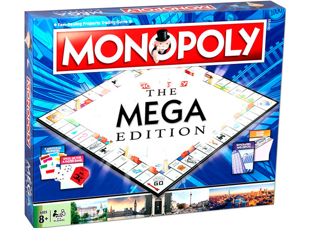 Monopoly Mega Edition Brädspel Svensk utgåva 