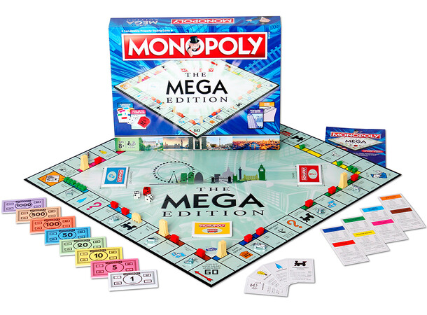 Monopoly Mega Edition Brädspel Svensk utgåva 
