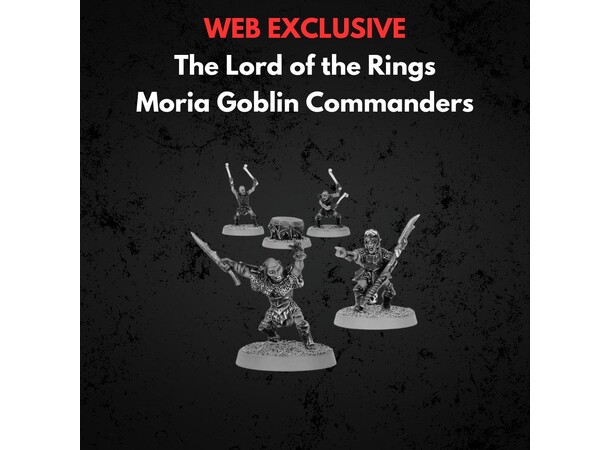 Moria Goblin Commanders Middle-earth Strategy Battle Game 