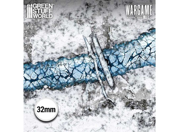 Neoprene Mat 4x4 Blizzard Hollows Green Stuff World - 120 x 120 cm 