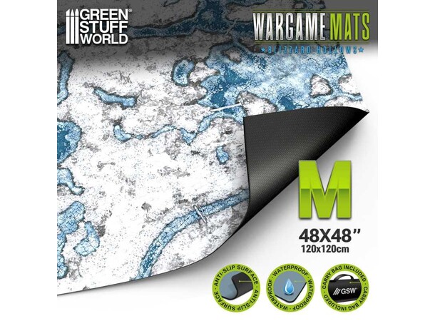 Neoprene Mat 4x4 Blizzard Hollows Green Stuff World - 120 x 120 cm 