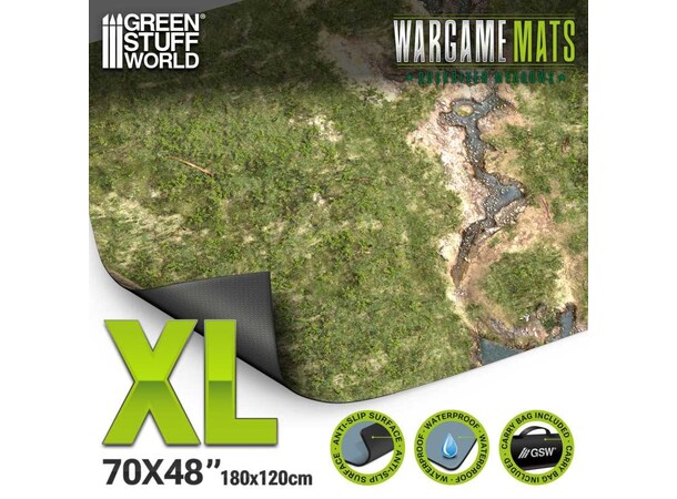 Neoprene Mat 4x6 Duskriver Meadows Green Stuff World - 120 x 180 cm 
