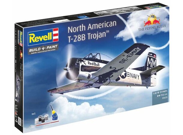 North American T-28B Trojan Gift Set Flying Bulls - Revell 1:48 Byggsats 