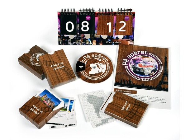 På spåret Brädspel Svensk utgåva 