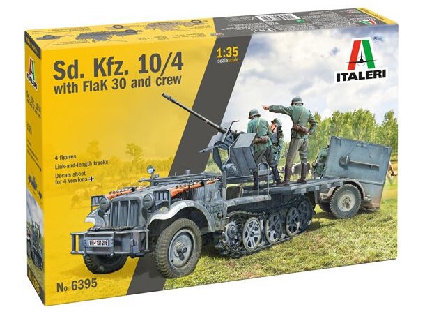 Sd Kfz 10/4 with FlaK 30 and crew Italeri 1:35 Byggsats 