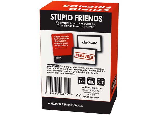 Stupid Friends Partyspel 