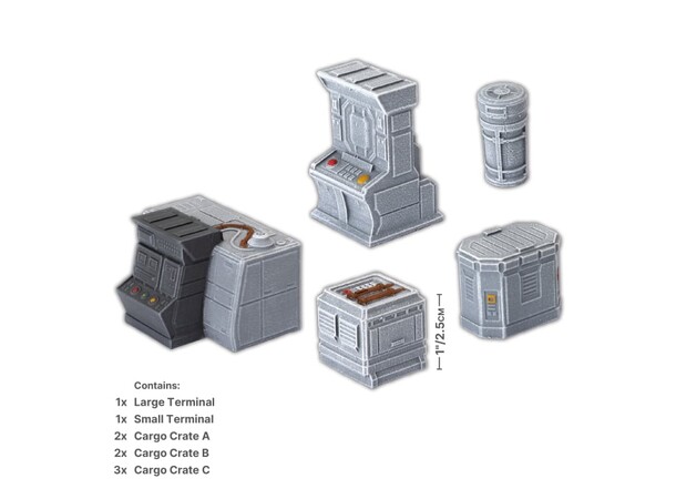 Terräng Rebel Outpost Scatter Terrain Battlefield in a Box - Galactic Warzones 