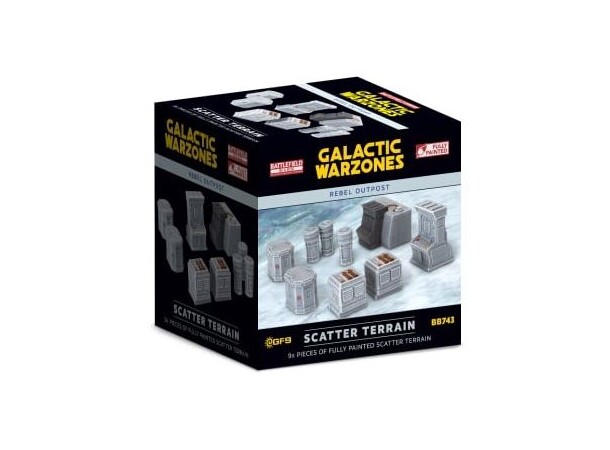 Terräng Rebel Outpost Scatter Terrain Battlefield in a Box - Galactic Warzones 