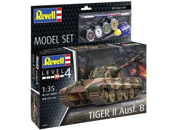 Tiger II Ausf. B Starter Set Revell 1:35 Byggsats 