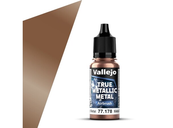Vallejo True Metallic Airbrush Rusty Metal - True Metallic Metal 