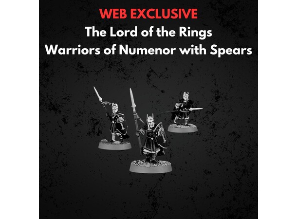 Warriors of Numenor with Spears Middle-earth Strategy Battle Game 