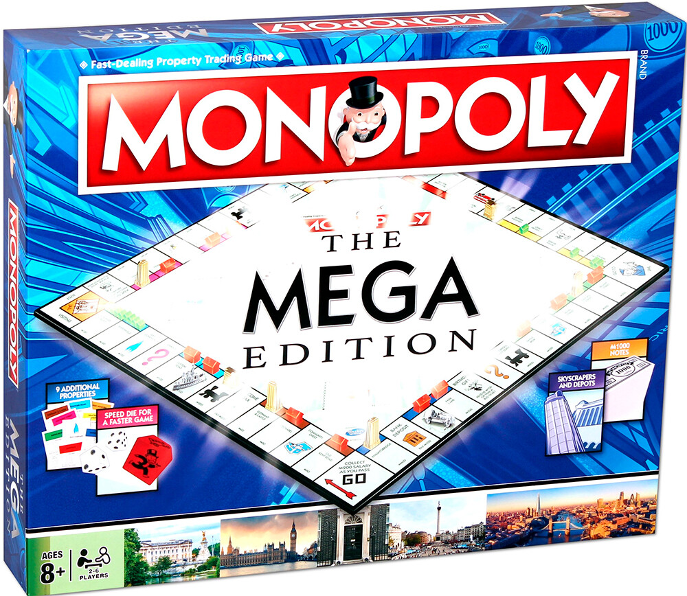 Monopoly Mega Gold Edition Brädspel Svensk utgåva