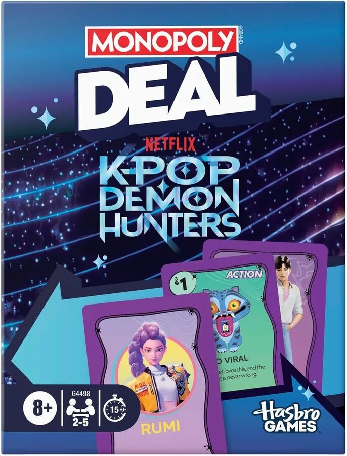Monopoly Deal KPOP Demon Hunters Kortspel - Svensk utgåva