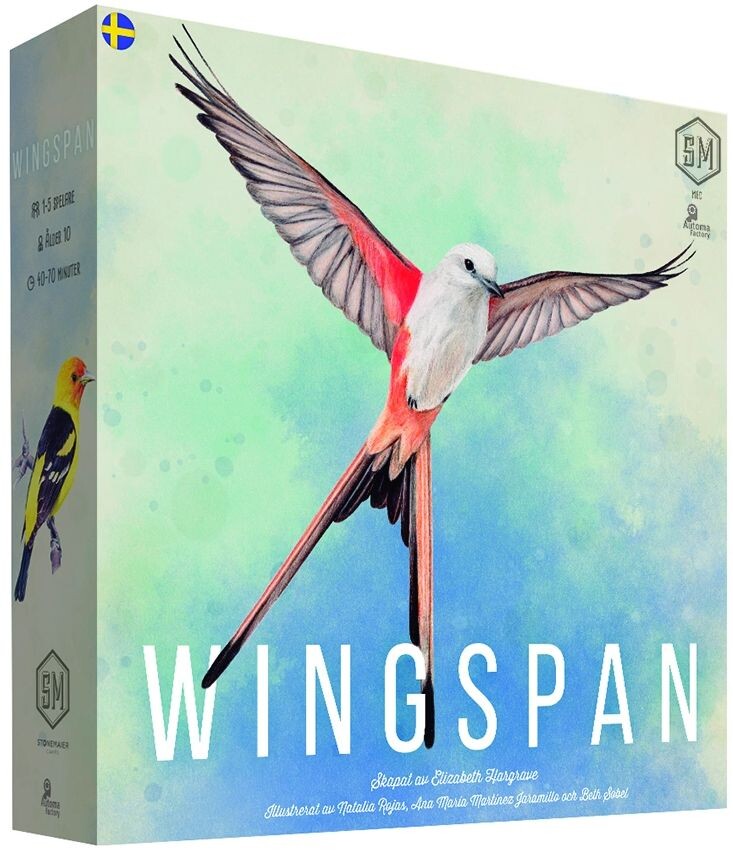 Wingspan Brädspel - Second Edition Svensk utgåva