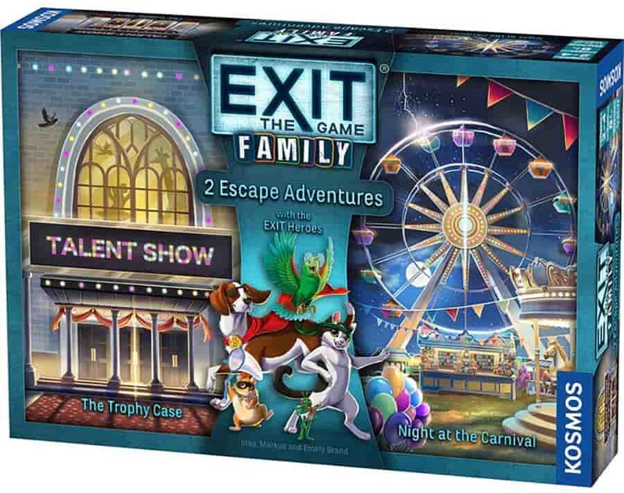 EXIT Family The Trophy Heist Brädspel Night at the Carnival