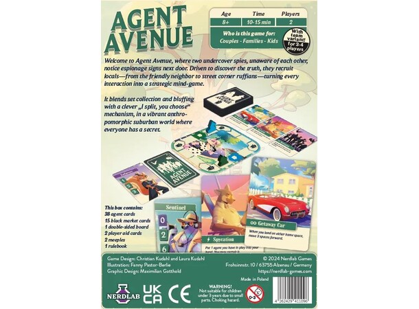 Agent Avenue Brädspel - Engelsk 