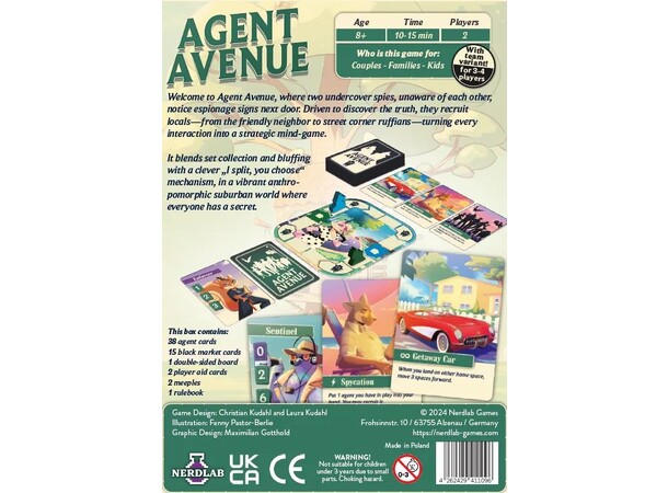 Agent Avenue Brädspel