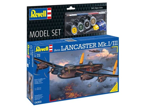 Avro Lancaster Mk.I/III Starter Set Revell 1:72 Byggsats 