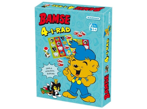 Bamse 4 i rad Brädspel Svensk utgåva 