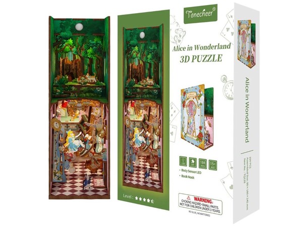 Book Nook Alice in Wonderland Tonecheer 3D Puzzle 