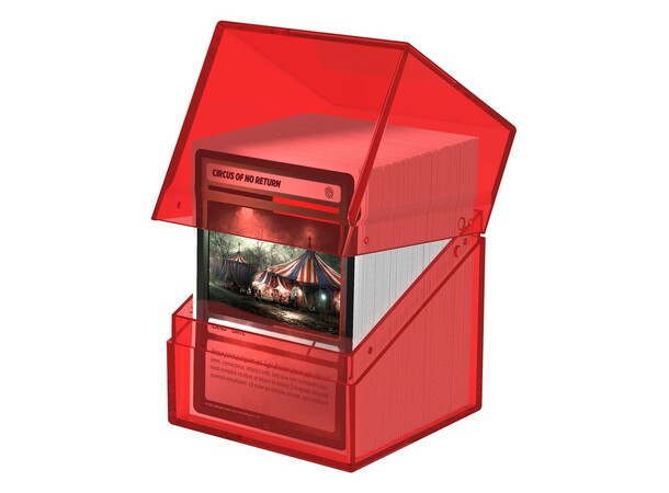 Boulder 100+ Clear Ruby Ultimate Guard Card Box 