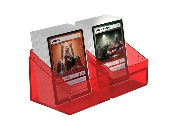 Boulder 100+ Clear Ruby Ultimate Guard Card Box 